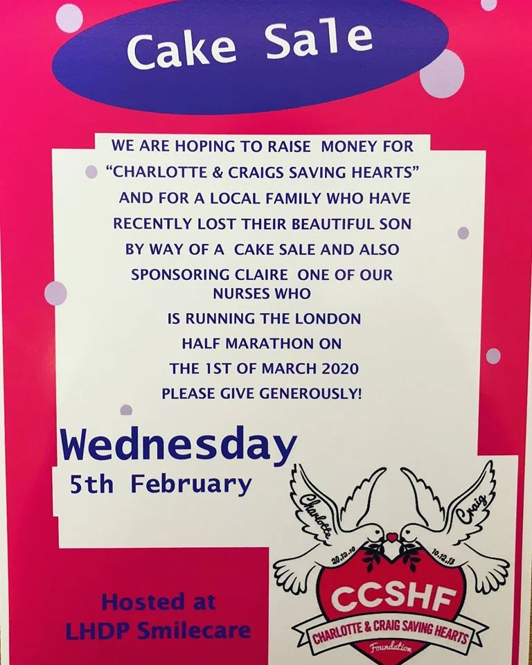 Raising Money For “Charlotte & Craigs Saving Hearts”